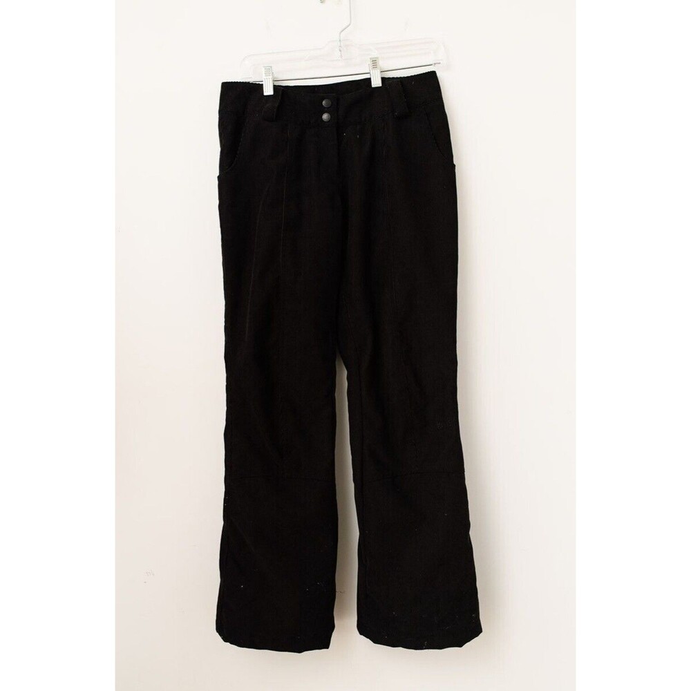 Marker Womens Snow pants Insulated Winter Black Corduroy Pant Size 6 w/Belt Ski